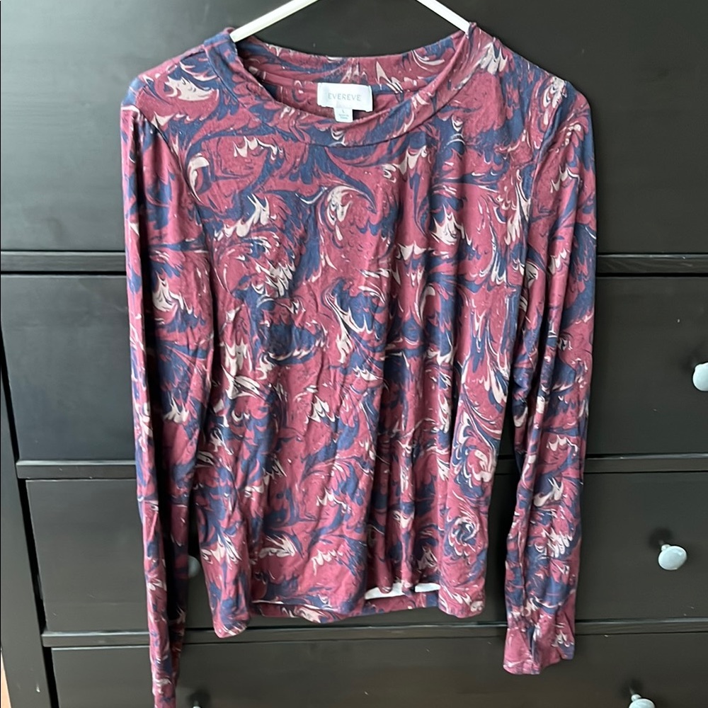 Evereve Swirl Long Sleeve Tee